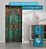 Türtapete Türposter Türfolie selbstklebend Luxus Holztür Produktbild-Vorschau 2