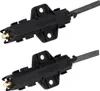 Two black carbon brush holders with graphite brushes, likely for a washing machine motor. Produktbild-Vorschau