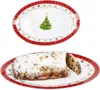 2x Weihnachtstraum Servierplatte oval Porzellan 35,5x24,3cm Produktbild-Vorschau 1