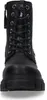 A close-up front view of a black Dockers women's platform boot. Produktbild-Vorschau