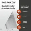 Respekta Schräghaube Leila mit Glasschirm, Weiß, 60 cm Produktbild-Vorschau 3