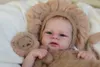 Neugeborene 49 cm Silikon Baby puppen mit offenen Augen Produktbild-Vorschau 5