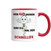 Vor 40 Jahren War Ich Mal Der Schnellste Tasse Rot 40. Produktbild-Vorschau 2