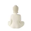 Buddha Figur Serenity in Cremeweiß 30 cm Handgearbeitet Produktbild-Vorschau 3