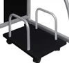 Möbel Computertisch Schwarz 110x52x88,5 cm Holzwerkstoff - Produktbild-Vorschau 3