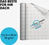 75m² atmungsaktive Vlies Dampfbremse Dachbahn Produktbild-Vorschau 2