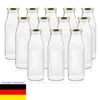 Milchflasche Glas 500ml – 12er Set – Weithalsöffnung 48mm – Produktbild-Vorschau 1