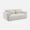 sweeek - 2-Sitzer-Sofa mit Teddy Bouclé-Bezug - Creme Produktbild-Vorschau 1
