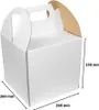 Kartonbox für Kuchen 26 x 26 x 25 cm, weiß, mit Griff Produktbild-Vorschau 1