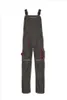 Planam Latzhose Basalt Gr. 106 oliv/rot Produktbild-Vorschau 1