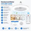 Ventilatore a soffitto da 48W con luce LED, lampada da Anteprima dell’immagine prodotto 13