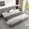 OKWISH Lit Coffre 180x200 cm - Lit Double Capitonné Moderne Voir les images du produit 2