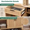COSTWAY Sideboard Holz, Buffetschrank mit Produktbild-Vorschau 3
