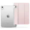 A pink iPad case is shown next to a clear iPad. Produktbild-Vorschau