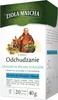 A box of herbal tea with an illustration of a monk and a monastery. Produktbild-Vorschau