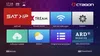 A screenshot of a TV or set-top box menu interface, displaying various application icons and options. Produktbild-Vorschau