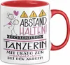 Tänzerin Tasse Geschenk Lustig Abstand Halten Produktbild-Vorschau 1