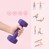 Relaxdays, set di 2 manubri, ghisa, 1 kg, rivestiti, Anteprima dell’immagine prodotto 5