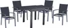 A dining set with a table and four chairs, presented on a white background. Produktbild-Vorschau