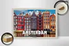 Holzschild Reise 30x20cm Amsterdam Niederlande Tanzende Produktbild-Vorschau 2