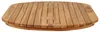 Plateau de table : 110 x 55 x 3,5 cm. Forme : ovale. Voir les images du produit 4