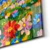 DEQORI Glasbild Echtglas 100x50 cm 'Blumenwiese und Berge' Produktbild-Vorschau 5