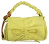 Stylische Gelbe Mini-Flap-Tasche mit Abnehmbaren Trägern Produktbild-Vorschau 1