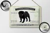 Blechschild Spruch 30x20cm Tiere Mops willkommen Zuhause Produktbild-Vorschau 2