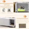 COSTWAY 2in1 Beistelltisch und Katzenschrank mit Produktbild-Vorschau 4