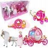 Carrozza della principessa con cavallo e bambola, luci e Anteprima dell’immagine prodotto 2