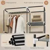 Stoffschrank 1 Kleiderstange 6 Regale Vlies-Bezug Produktbild-Vorschau 6