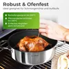 KLAMER Servierpfanne mit Deckel 28cm Induktion, Produktbild-Vorschau 4