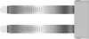 Two metal straps attached to a gray rectangular object. Podgląd zdjęcia produktu