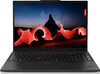 A Lenovo ThinkPad laptop is shown from the front, open with the screen displaying an abstract image. Voir les images du produit