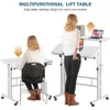 Bureau debout - Table à roulettes réglable en hauteur - Voir les images du produit 3