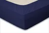 Eleganzzz Spannbetttuch Perkal-Baumwolle – Blau  – 90x200  Produktbild-Vorschau 2