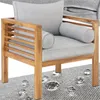 tectake® Garten-Loungesessel Boka, lasiertes Holz, 120 kg Produktbild-Vorschau 8