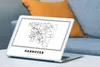 MuchoWow® Laptop Aufkleber Sticker Cover Schwarz und weiß - Produktbild-Vorschau 4