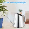 Edelstahl Gießkanne 1500 ml – Metall Gießkanne mit langem Produktbild-Vorschau 6
