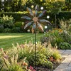 Windrad Gartenstecker Metall H180cm Blume Antik Spiegel Produktbild-Vorschau 3
