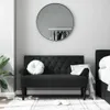 Panca con schienale vidaXL, nera, 120x62x75,5 cm, tessuto Anteprima dell’immagine prodotto 3