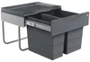 Hailo Poubelle 3644901 Tandem 18+12 L pour armoires à Voir les images du produit 1