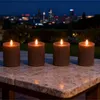 Sada 4 ks LED sviečok Relaxdays, V x H: 13 x 7,5 cm, Náhľad obrázku produktu 2
