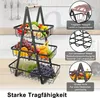 XMTECH 3-Etagen Obst Etagere aus Kohlenstoffstahl, Produktbild-Vorschau 7