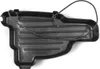 A black plastic chainsaw protective cover with an elastic cord. Produktbild-Vorschau