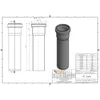 HTsafe Rohr mit Muffe DN 50 1500 mm Produktbild-Vorschau 2