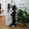 Knižnica Relaxdays, 9 políc, VxŠxH: 146 x 38 x 22 cm, tvar Náhľad obrázku produktu 2