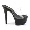 ASPIRE-601 Damen Slipper von Pleaser, Transparent Schwarz , Produktbild-Vorschau 5
