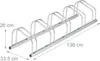 Relaxdays Fahrradständer Boden, für 5 Fahrräder, bis 50 mm Produktbild-Vorschau 4