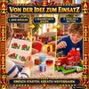 Magnetische Bausteine Feuerwehr 150 Teile | Magnetwürfel Produktbild-Vorschau 4